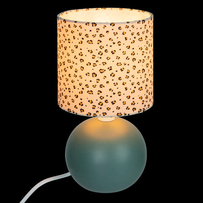 Lampka z abażurem w cętki LEOPARD, Ø 13 cm