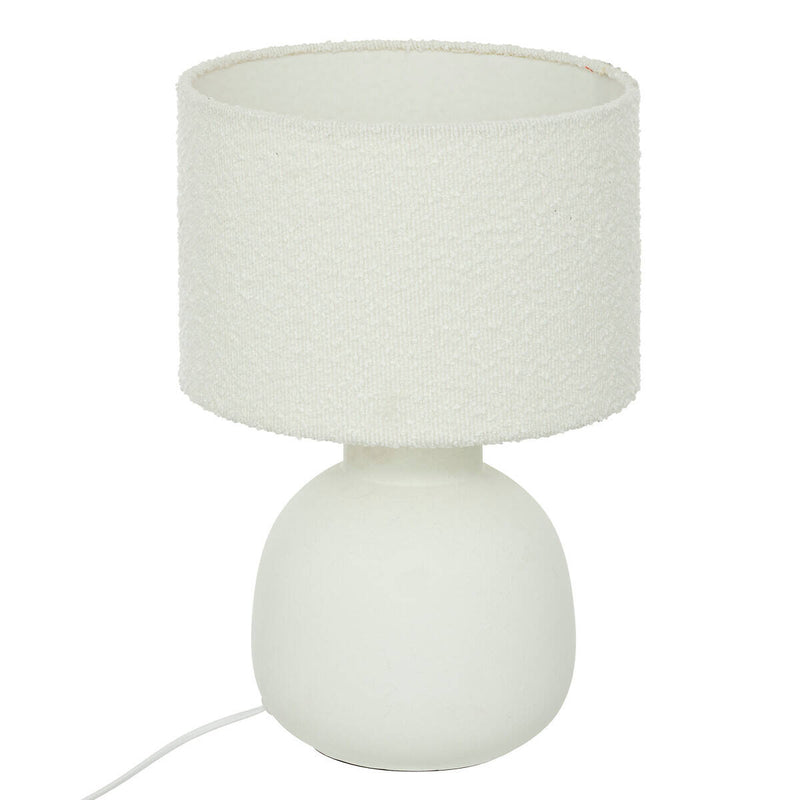 Ceramiczna lampa stołowa LAIL z kloszem boucle, 43 cm