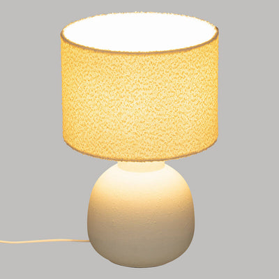 Ceramiczna lampa stołowa LAIL z kloszem boucle, 43 cm