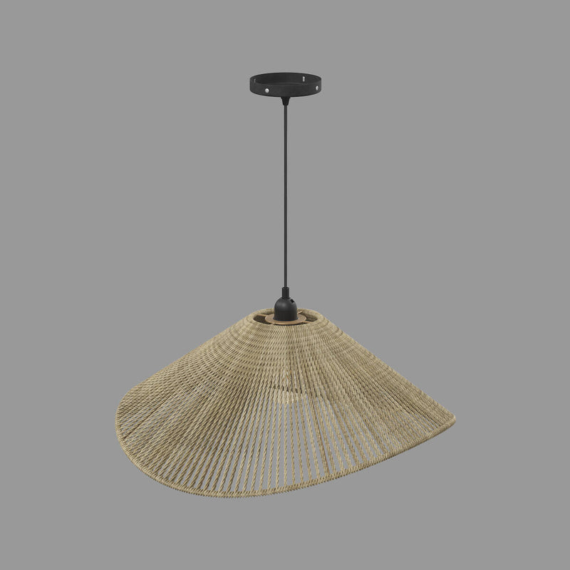 Lampa wisząca nad stół MYHA pleciony klosz, 58 cm