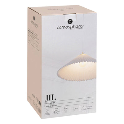 Lampa wisząca biała JIL harmonijka, Ø 49 cm