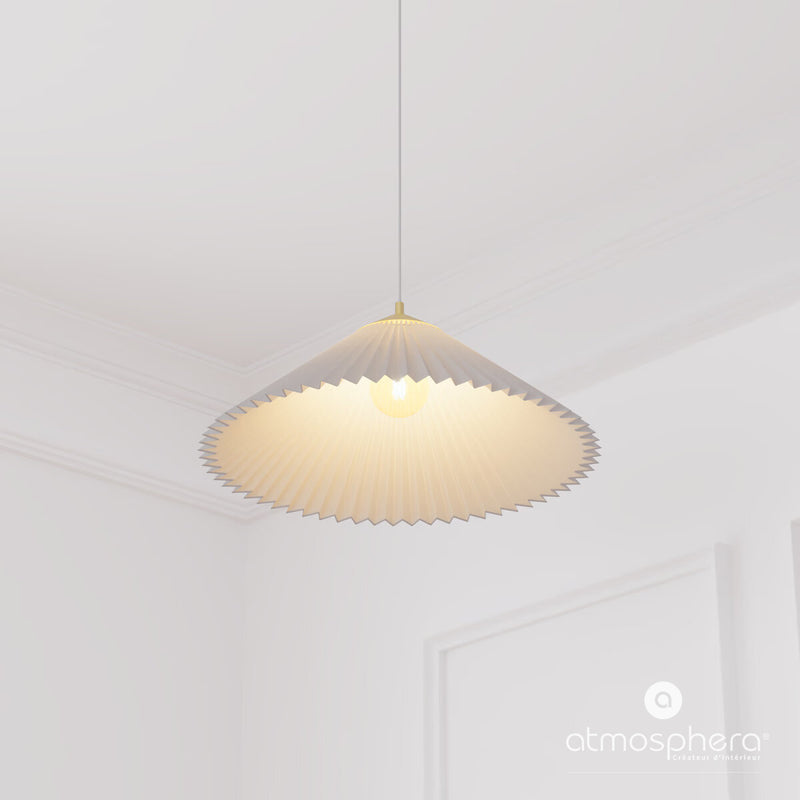 Lampa wisząca biała JIL harmonijka, Ø 49 cm