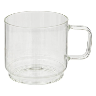 Szklane filiżanki do kawy na stojaku GLASS, 300 ml