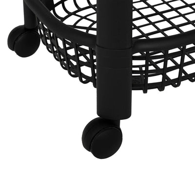 Wózek kuchenny na kółkach BASKET, plastikowy, 46,5 x 25,5 x 79 cm