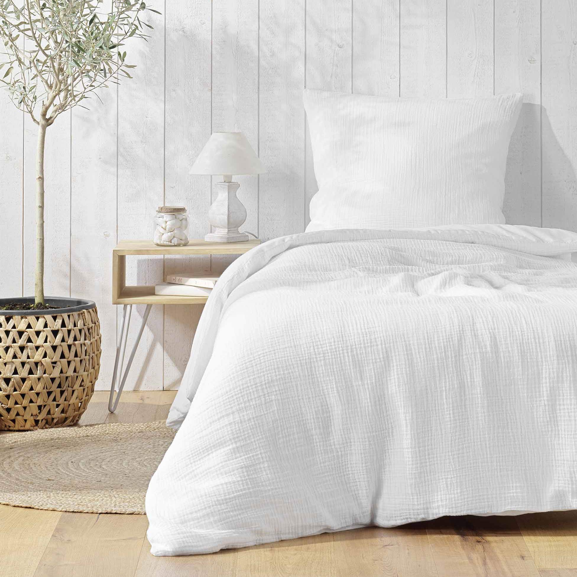 Zestaw pościeli bawełnianej z fakturą, ANGELIA, 140 x 200 cm