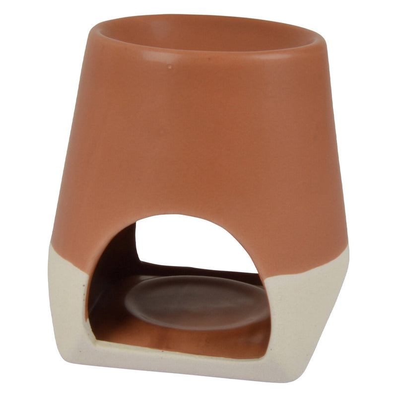 Ceramiczny kominek na tealight i wosk zapachowy, 10,5 cm