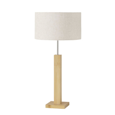 Lampa stołowa z bambusową bazą BENITO, 57 cm