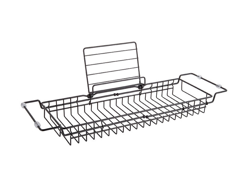 Półka na wannę CADDY, metalowa, 18 x 20 x 61 cm