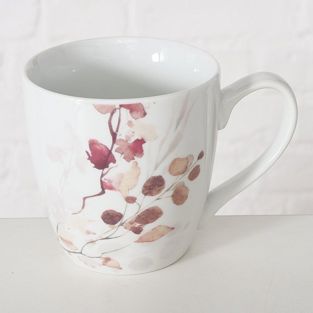 Porcelanowy kubek z ręcznym zdobieniem, BERNADA, 480 ml