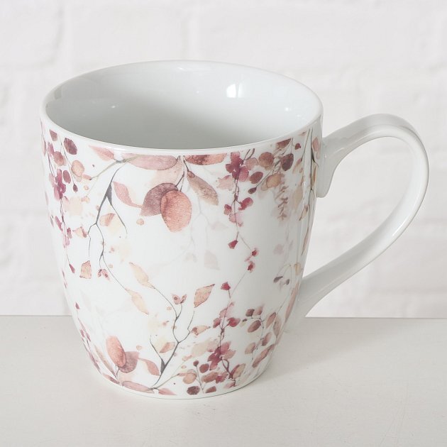 Porcelanowy kubek z ręcznym zdobieniem, BERNADA, 480 ml