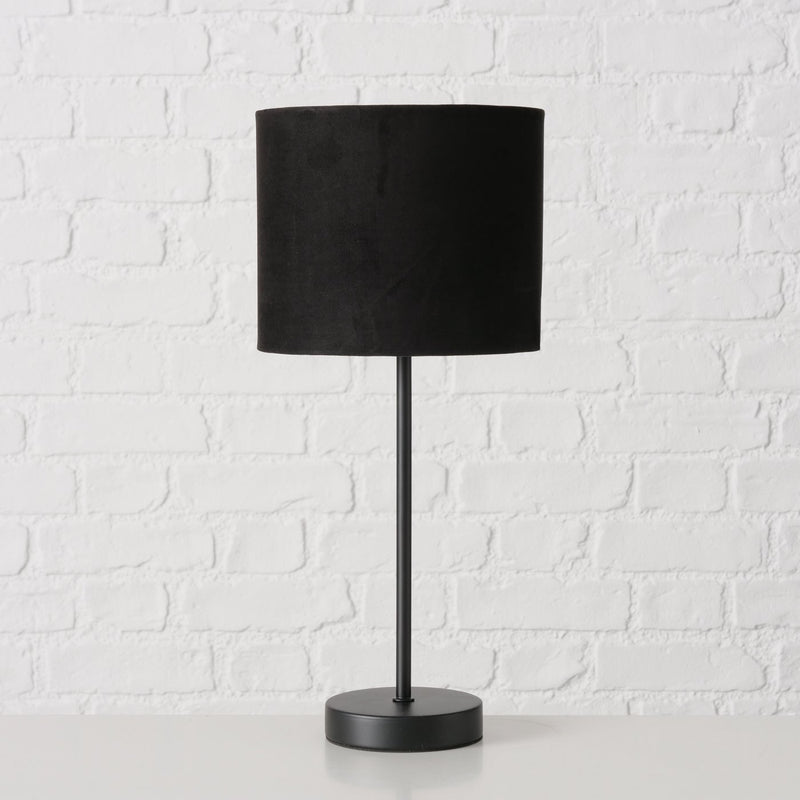 Lampa stołowa z materiałowym kloszem, NERO, 40 cm