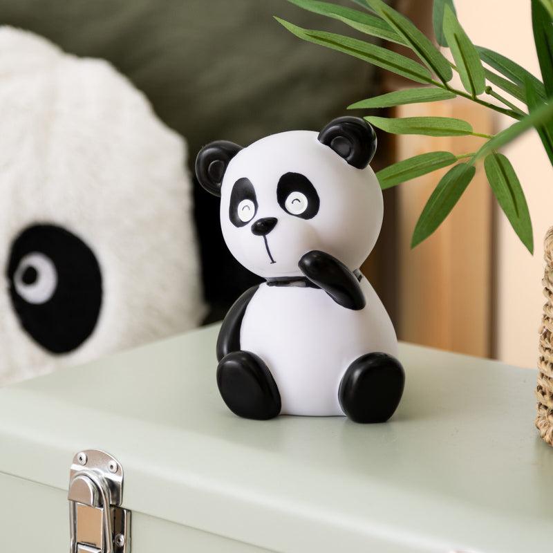 Lampka nocna PANDA na baterie, wys. 14 cm