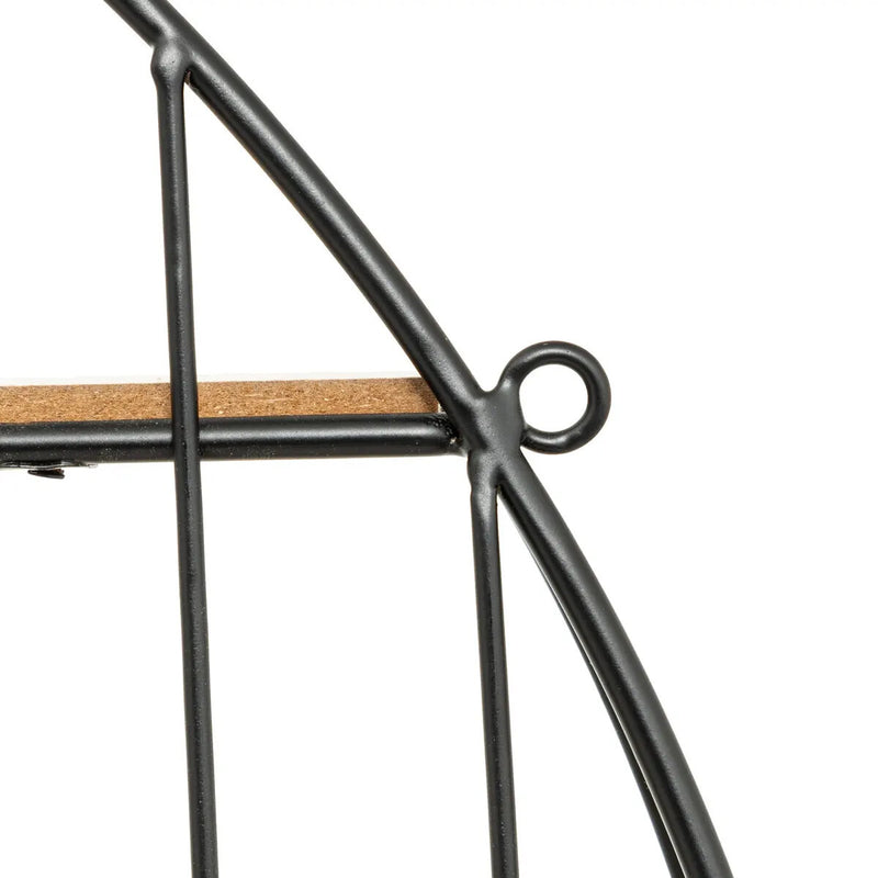 Okrągła półka wisząca z lustrem ZINA, Ø 56 cm