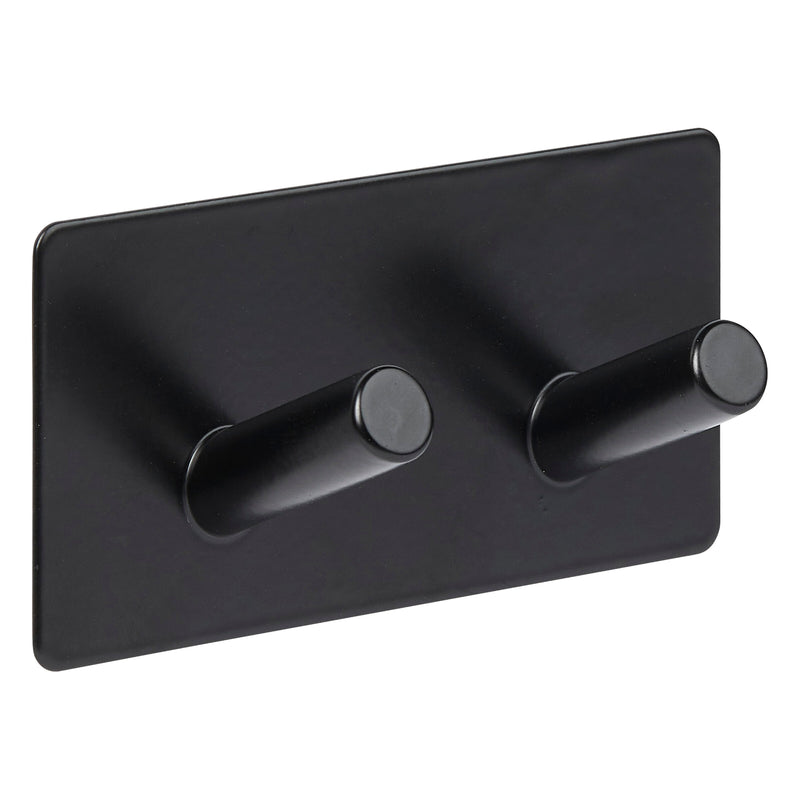 Haczyk samoprzylepny STIKY+ 2 wieszaki, stal nierdzewna, 9 x 3,5 x 4,5 cm