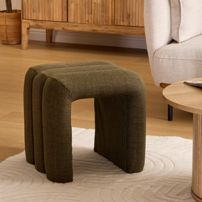 Stołek łuk tapicerowany SISCO, 43 x 42 x 44 cm