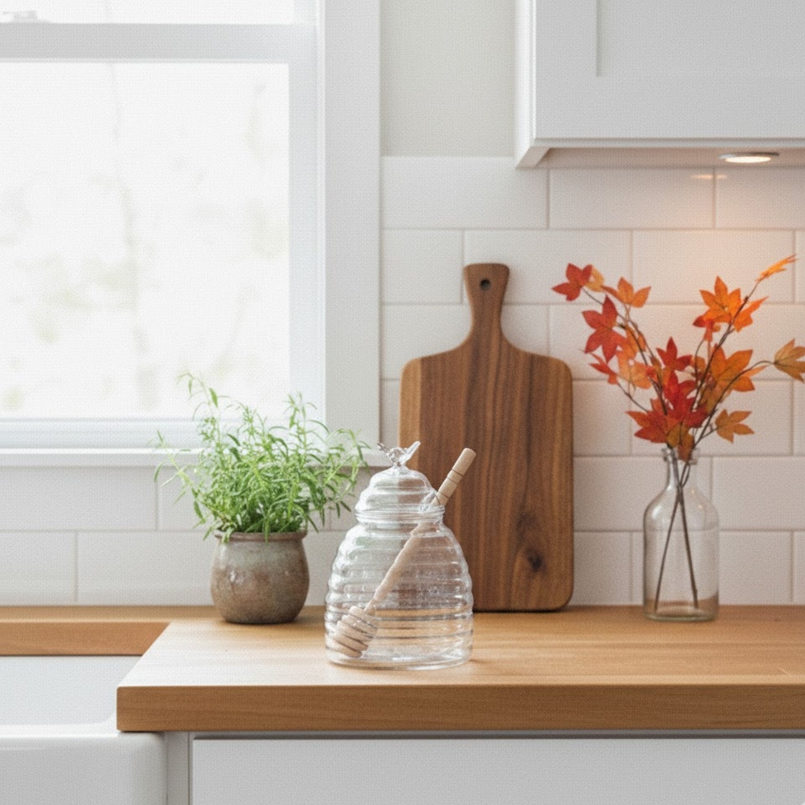 Słoik szklany do przechowywania miodu