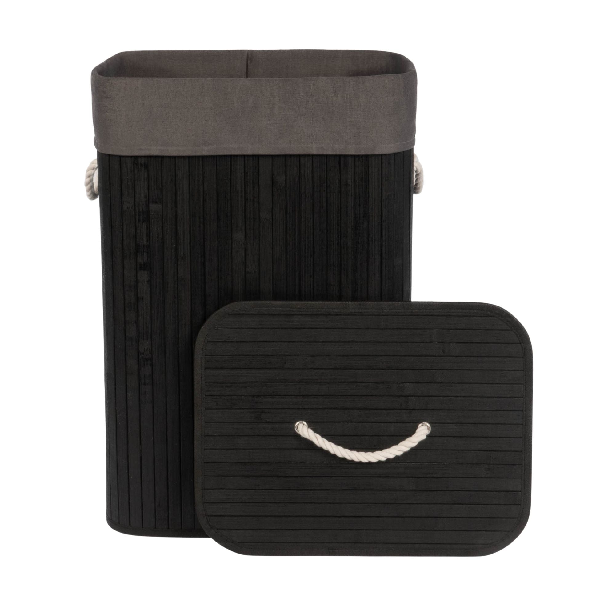 Bambusowy kosz na pranie SADE, 80 l