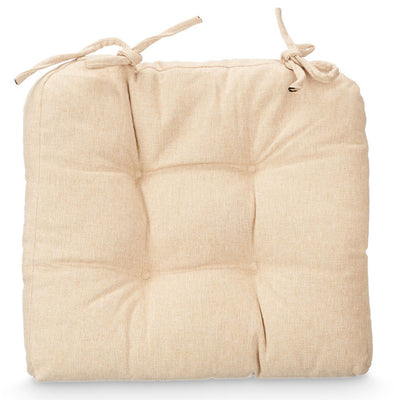 Poduszki na krzesło z pikowaniem i troczkami, 40 × 40 cm