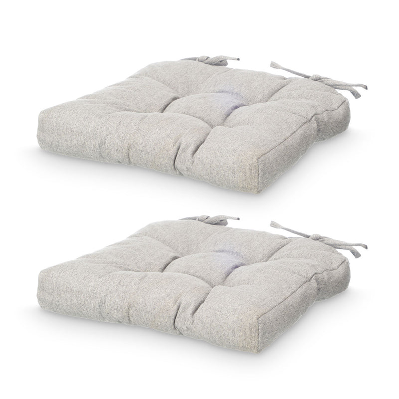 Poduszki na krzesło z pikowaniem i troczkami, 40 × 40 cm