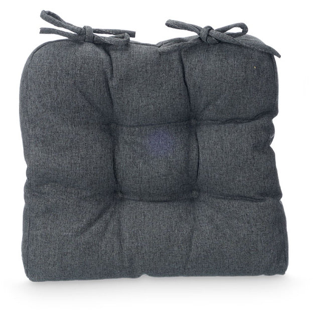 Poduszki na krzesło z pikowaniem i troczkami, 40 × 40 cm