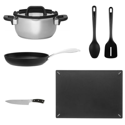 Zestaw podstawowych akcesoriów kuchennych, 6 elementów