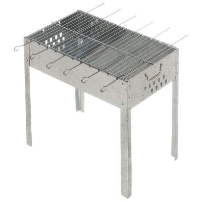 Grill węglowy ze szpikulcami MUSTANG, 50 x 30 cm