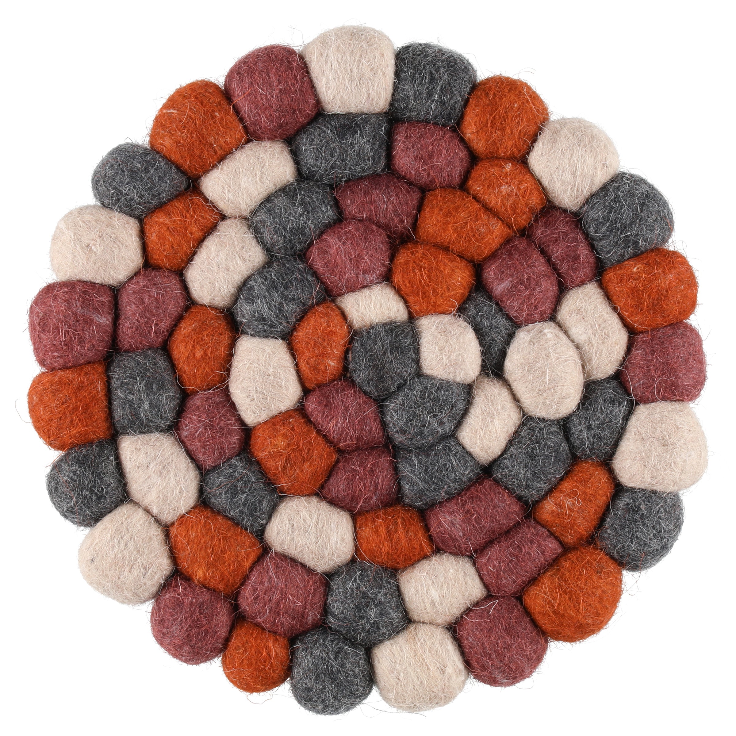 Dekoracyjna podkładka z kulek wełnianych PIHLA, Ø 20 cm