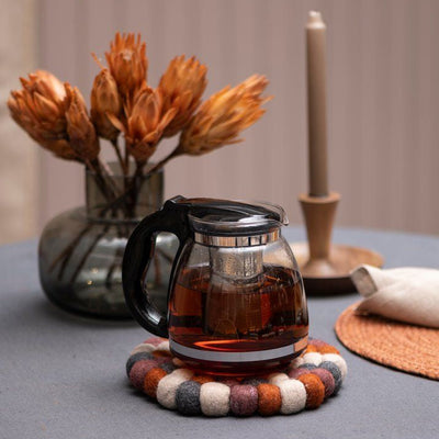 Dekoracyjna podkładka z kulek wełnianych PIHLA, Ø 20 cm