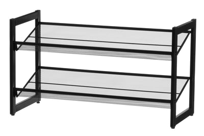 Metalowy stojak na buty MIMMI, 2 poziomy, 74 cm