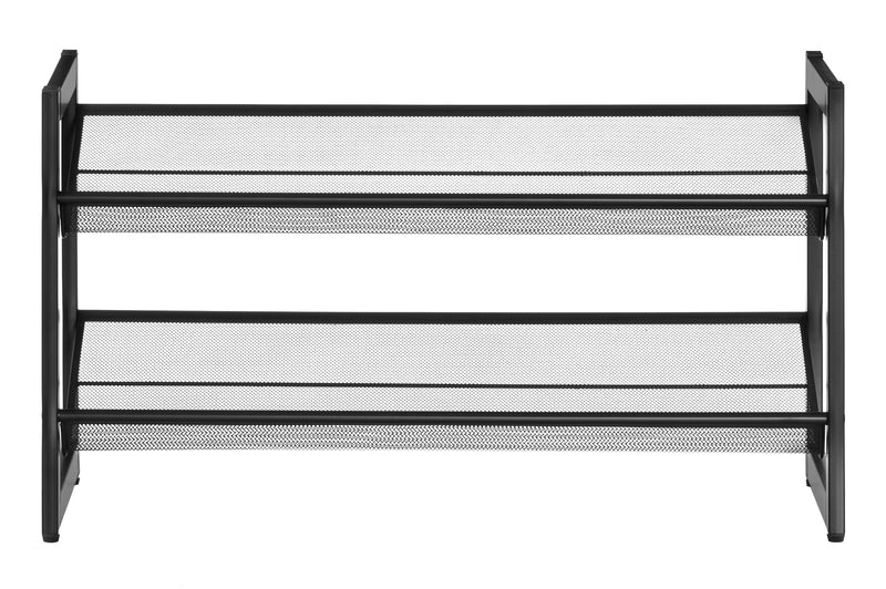 Metalowy stojak na buty MIMMI, 2 poziomy, 74 cm