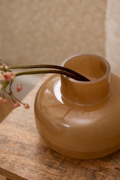 Wazon dekoracyjny z barwionego szkła ILMA, 16 cm