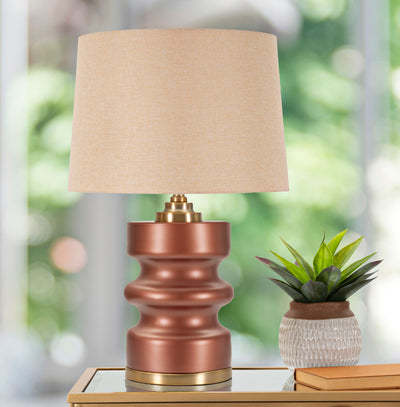 Lampa stołowa z abażurem, Ø 36 cm 