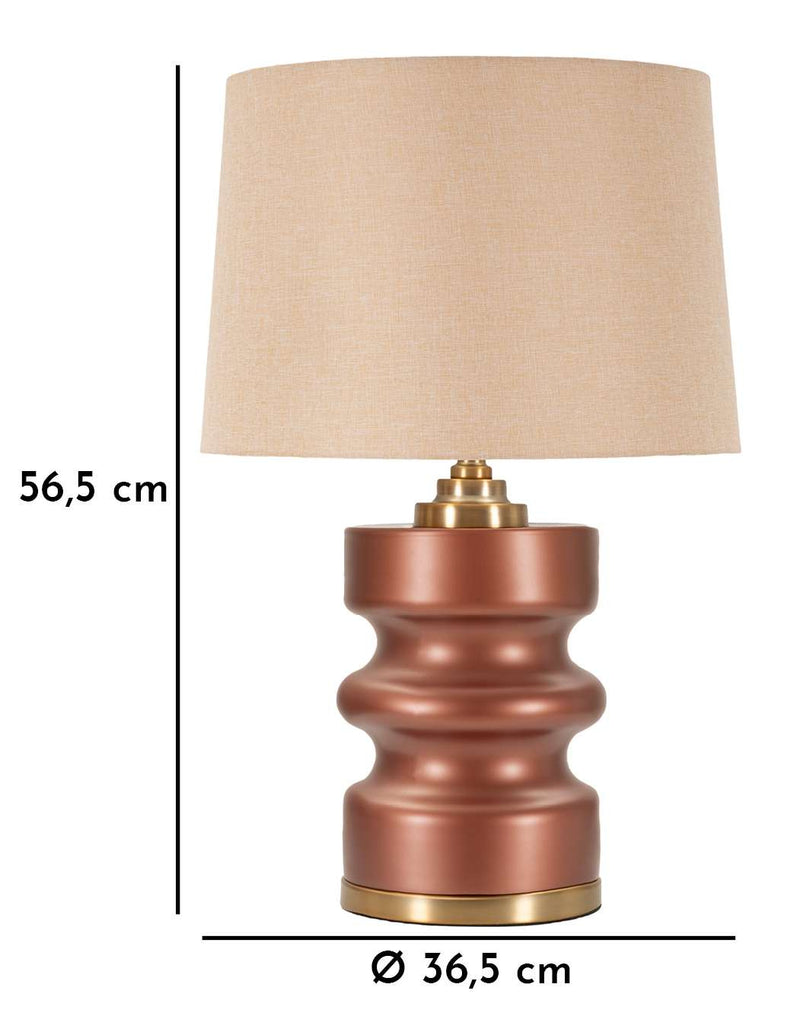 Lampa stołowa z abażurem, Ø 36 cm 