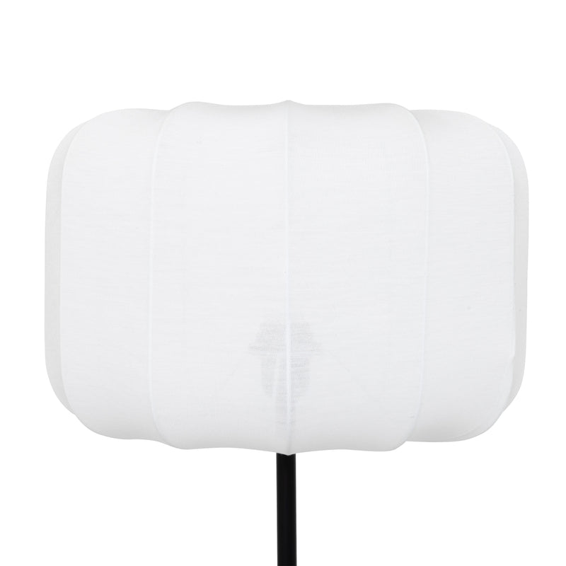 Lampka stojąca do salonu TOBIE z bawełnianym abażurem, Ø 37 x 150 cm