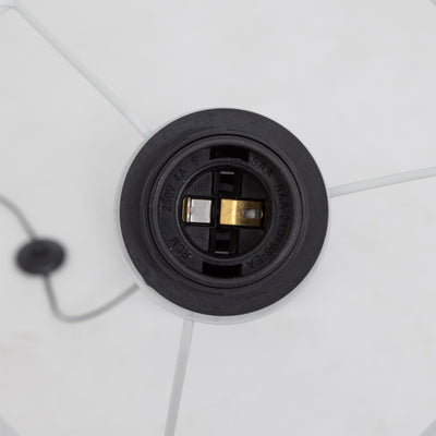 Lampka stojąca do salonu TOBIE z bawełnianym abażurem, Ø 37 x 150 cm