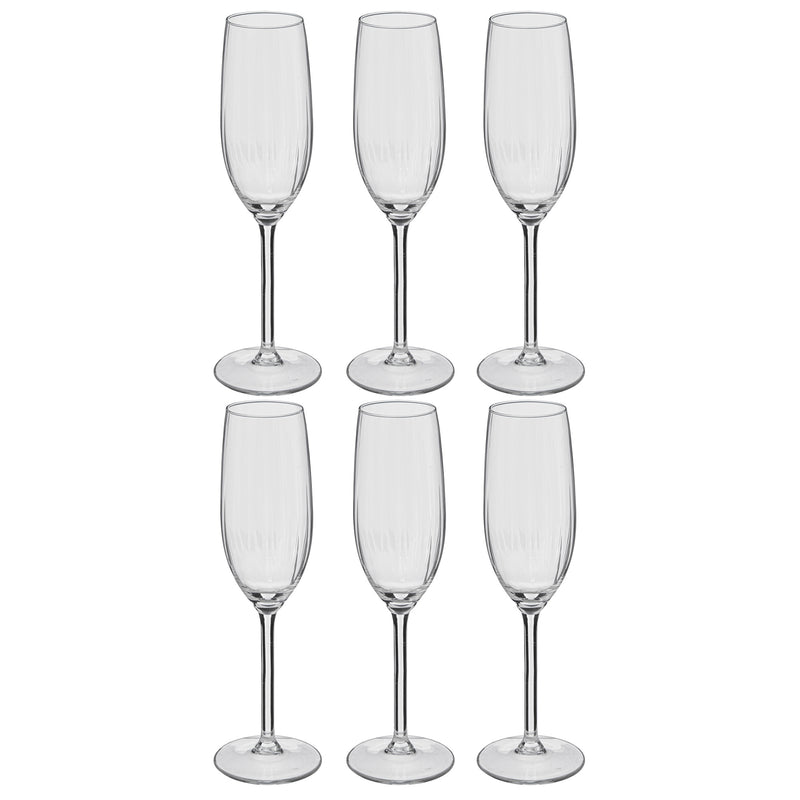 Kieliszki do szampana VOLTA, 6 sztuk x 210 ml