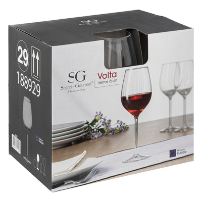 Kieliszki do wina VOLTA, 6 sztuk x 380 ml