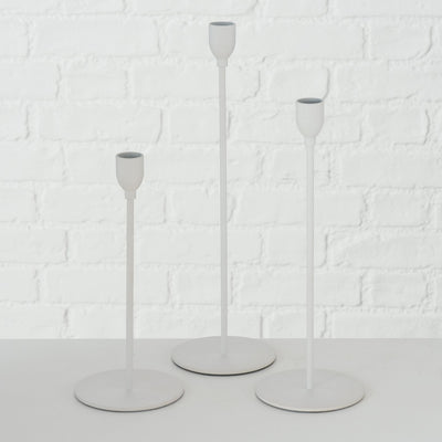 Metalowe świeczniki na świece obiadowe, MALTE