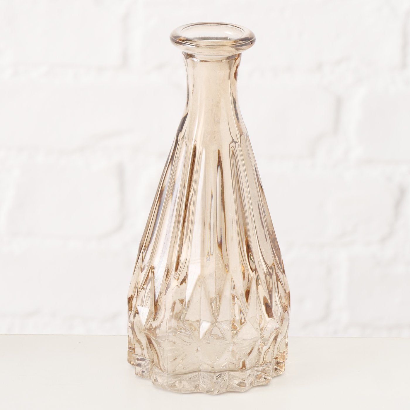 Zestaw szklanych dekoracji CHERIN, świeczniki i wazon