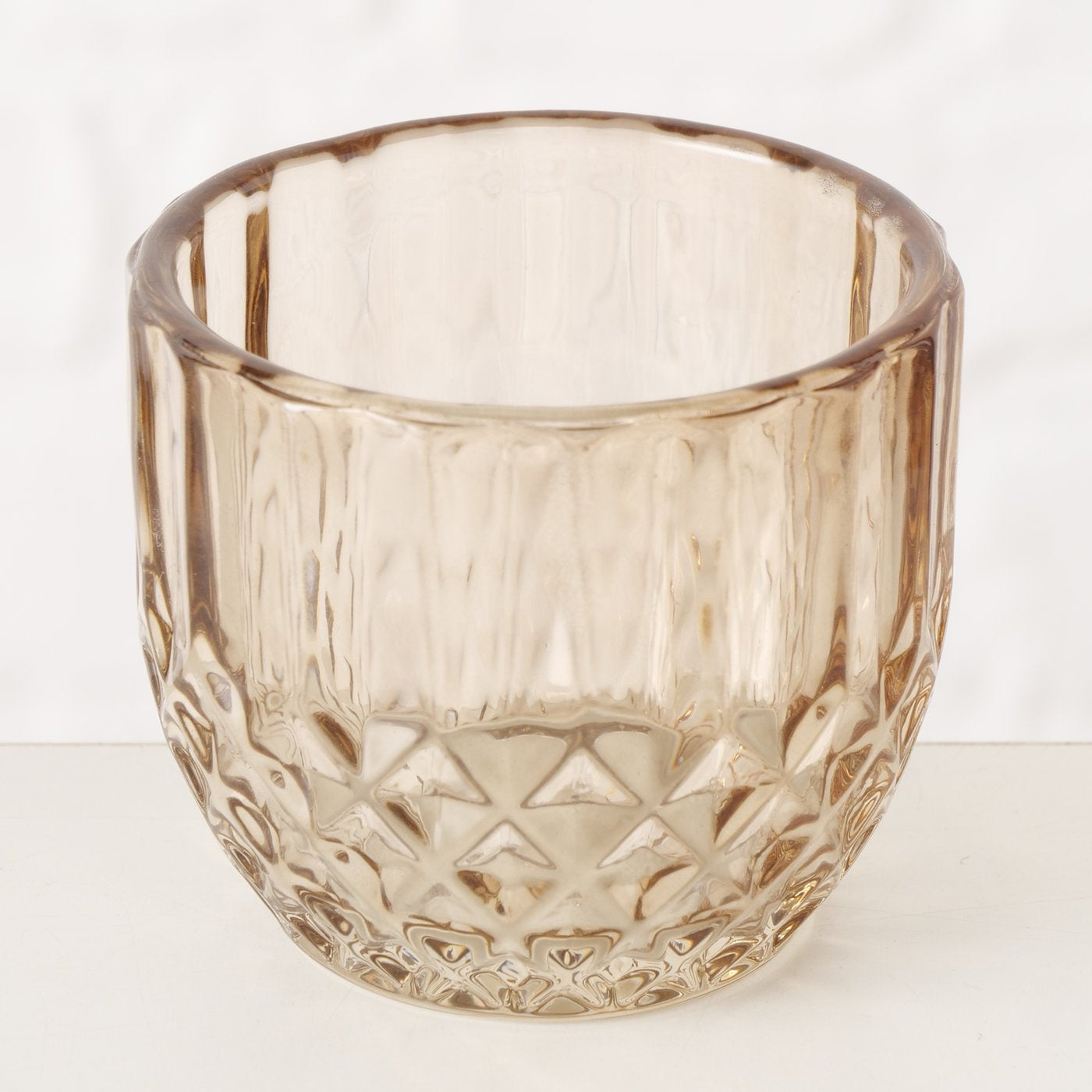 Zestaw szklanych dekoracji CHERIN, świeczniki i wazon