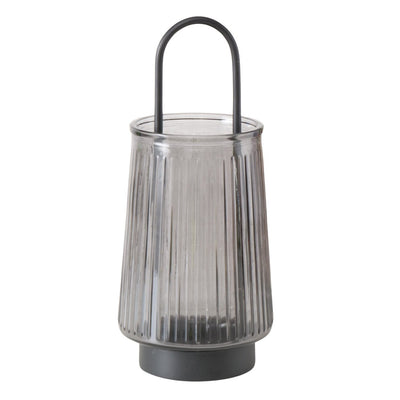 Szklany świecznik z uchwytem IVER, 25,5 cm