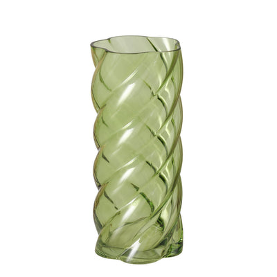 Wazon szklany z połyskiem CURVO, 30 cm