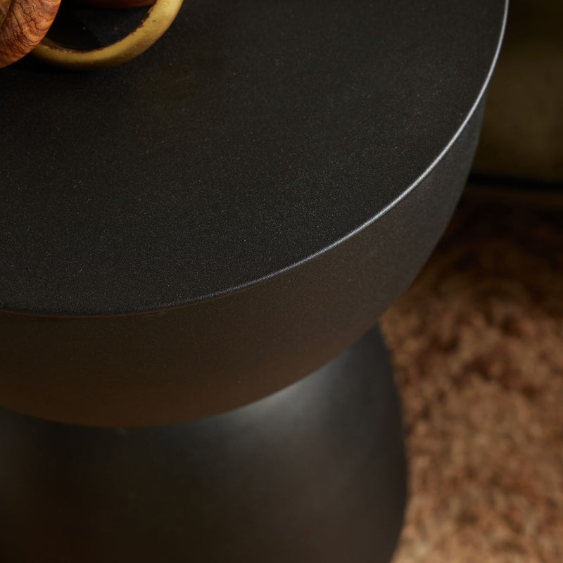 Metalowy stolik pomocniczy, 30 x 46 cm, MATCHA