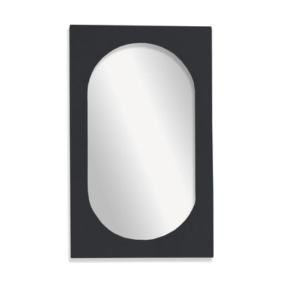 Lustro owalne z pogrubioną ramą, 43 x 73 cm, MOKA