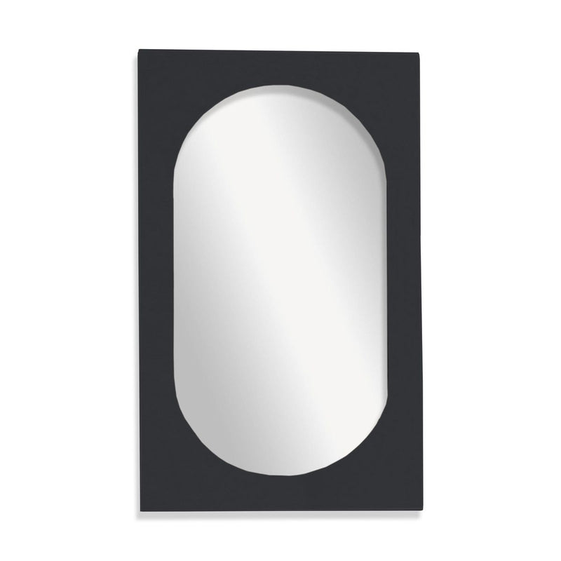 Lustro owalne z pogrubioną ramą, 43 x 73 cm, MOKA