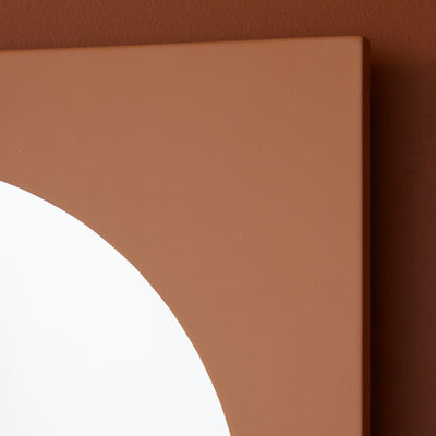 Lustro owalne z pogrubioną ramą, 43 x 73 cm, MOKA