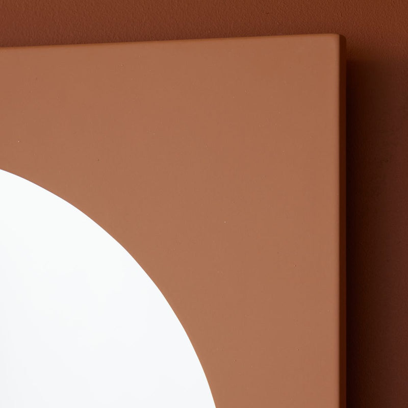 Lustro owalne z pogrubioną ramą, 43 x 73 cm, MOKA