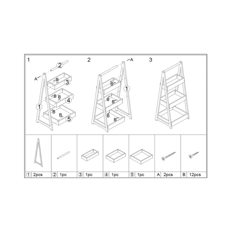 OUTLET Regał do łazienki GREEN HARMONY, 3 półki, bambus