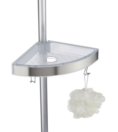 OUTLET Półka łazienkowa narożna  Premium Edge, 3 poziomy, lusterko, teleskopowa, WENKO