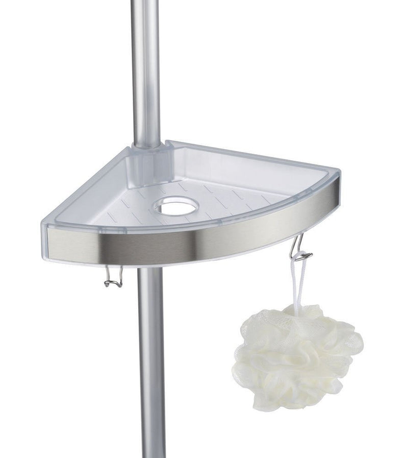 OUTLET Półka łazienkowa narożna  Premium Edge, 3 poziomy, lusterko, teleskopowa, WENKO